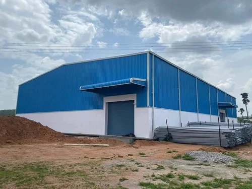 Pre-engineered industrial building erection
